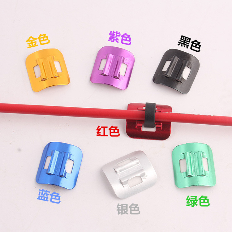Bicycle C- type buckle threading device mountain bike pipe buckle aluminum alloy tubing fixed seat patch threading buckle