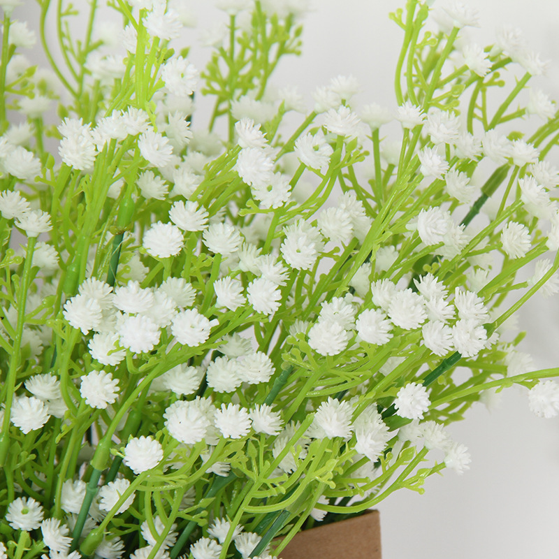 Gypsophila fake flower single PU Gypsophila simulation flower factory wholesale decoration wedding Gypsophila simulation plant