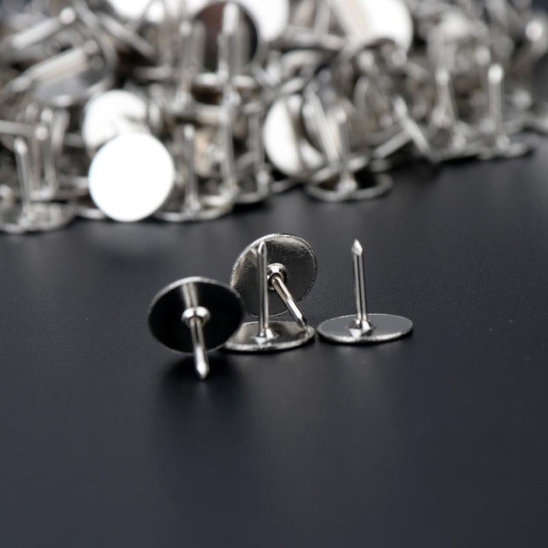 Никелированные плоские кнопки, специальные кнопки для офиса в наличии