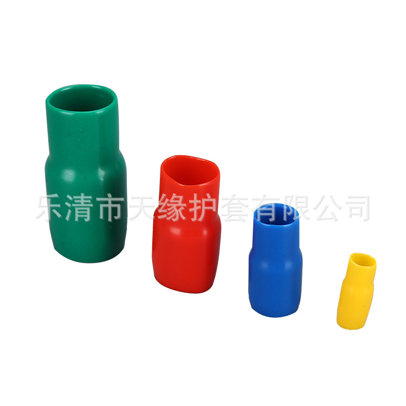 Factory supply V-shaped insulated copper nose sheath cold-pressed terminal sheath insulated color sleeve terminal protective sheath