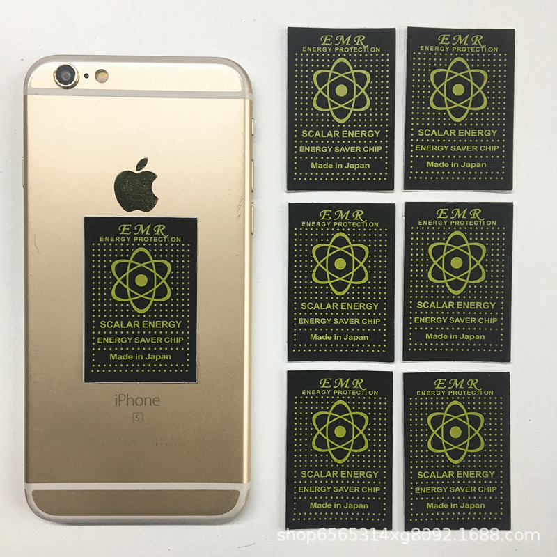 Защита от радиации EMR EMF, наклейка с отрицательными ионами, защита от радиации для мобильного телефона