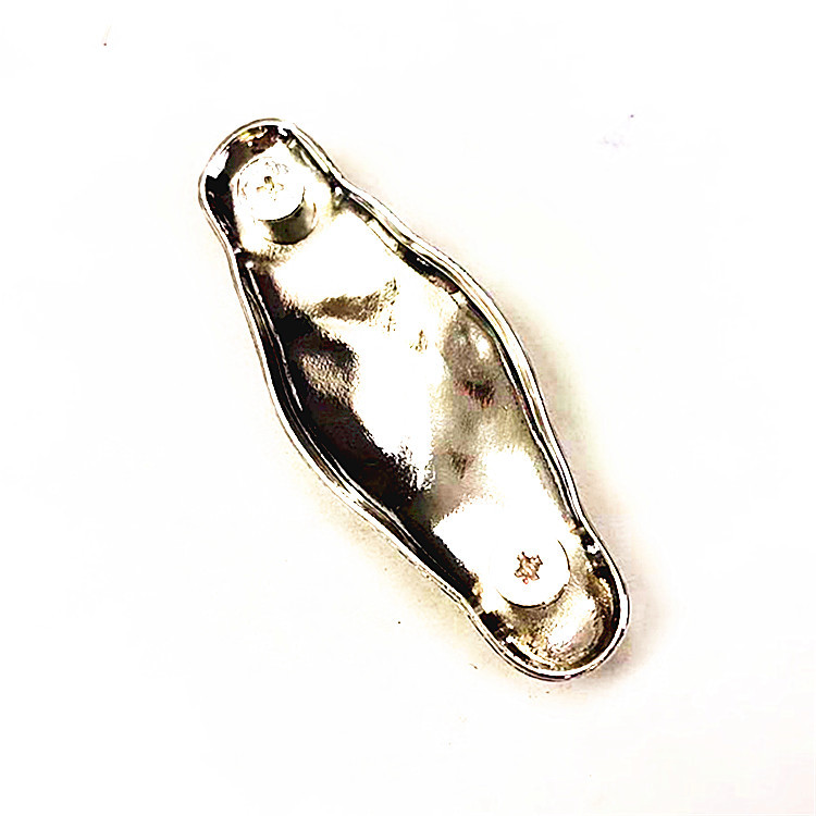 High-grade silver gold cloth buckle handmade DIY belt leather carving decorative buckle key dollar buckle denim accessories