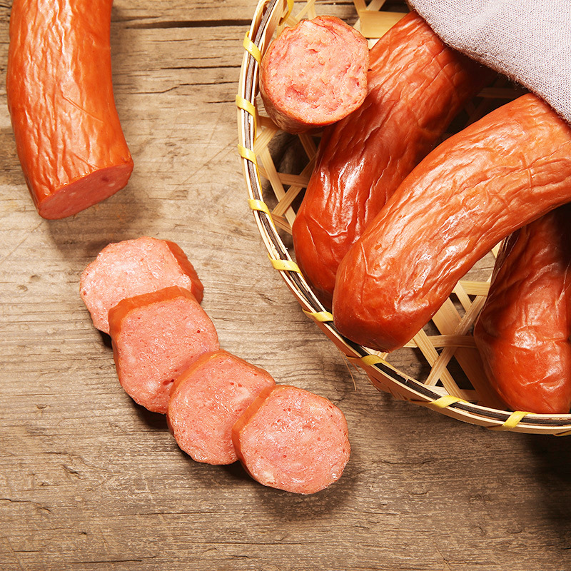 220g Harbin sausage fruit charcoal roasted northeast sausage wholesale sausage deli meat snacks roasted sausage