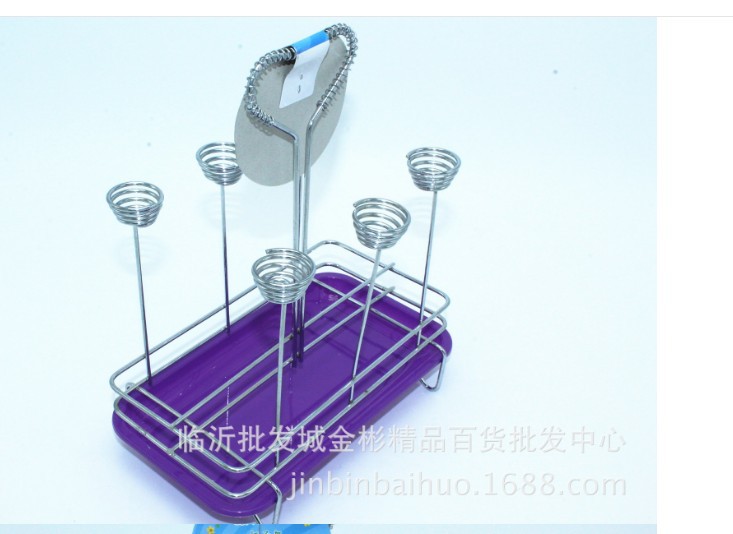 Rectangular 6-head Cup Holder, Cup Holder, Upside-down Water Cup Storage Rack, 10 Yuan Store Daily Necessities with Goods