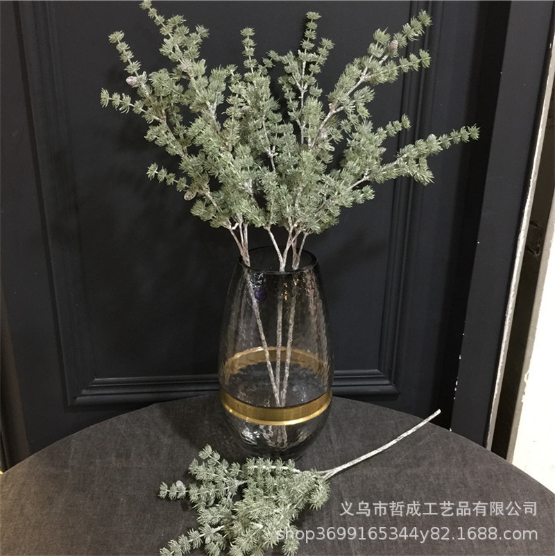 Имитация кедра, фальшивая сосновая ветка, цветочная композиция, рождественские украшения