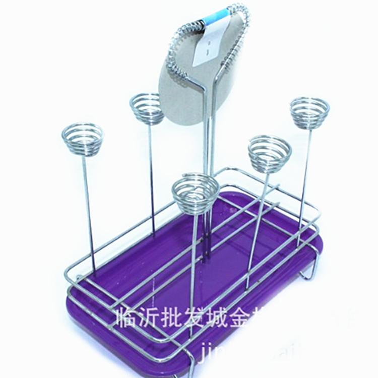 Rectangular 6-head Cup Holder, Cup Holder, Upside-down Water Cup Storage Rack, 10 Yuan Store Daily Necessities with Goods