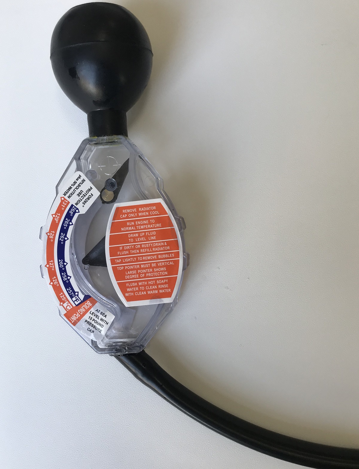 Factory Direct Sales Car Water Tank Antifreeze Density Meter Dial Type Antifreeze Hydrometer Cross-Border Hot Sale