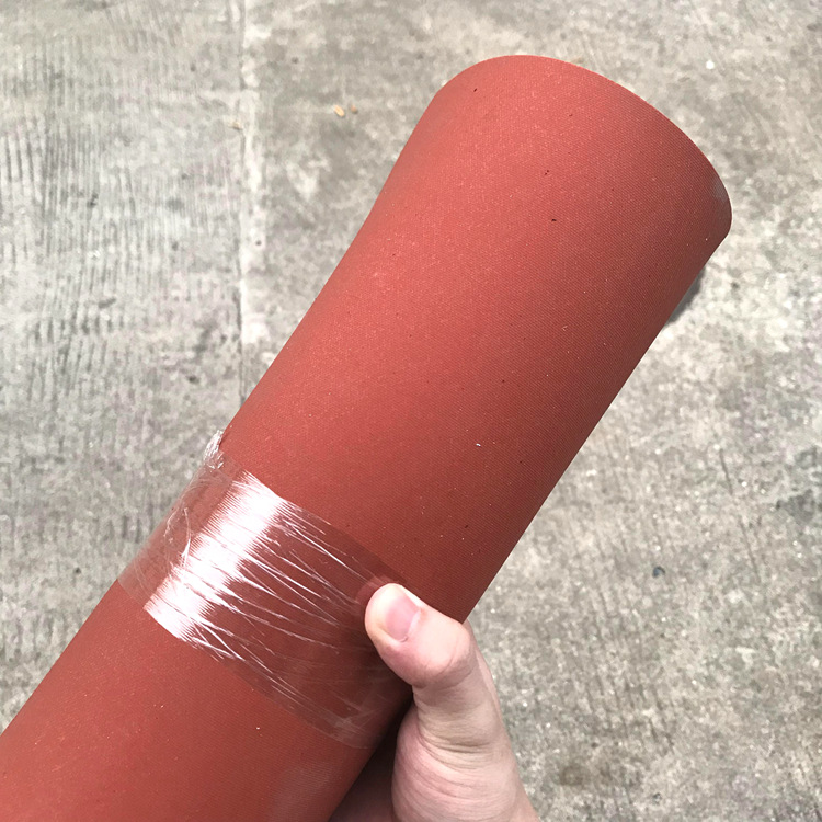 Red foam silicone board high temperature resistant high elastic silicone foam board hot stamping machine pad sealed sponge roll pad