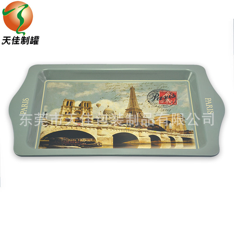 Оптовая металлическая тарелка для фруктов 250 средняя форма из жести