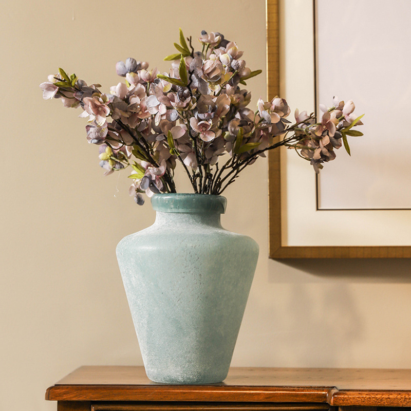 European-style Retro Blossom Blossom Cherry Blossom Simulation Wedding Fake Flower Silk Flower American Living Room Dining Room Decoration Overall Floriculture