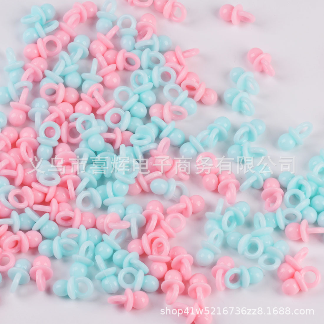 12*21mm DIY Acrylic Transparent Pacifier Toy Baby Shower Baby Full Moon Birthday Party Gift