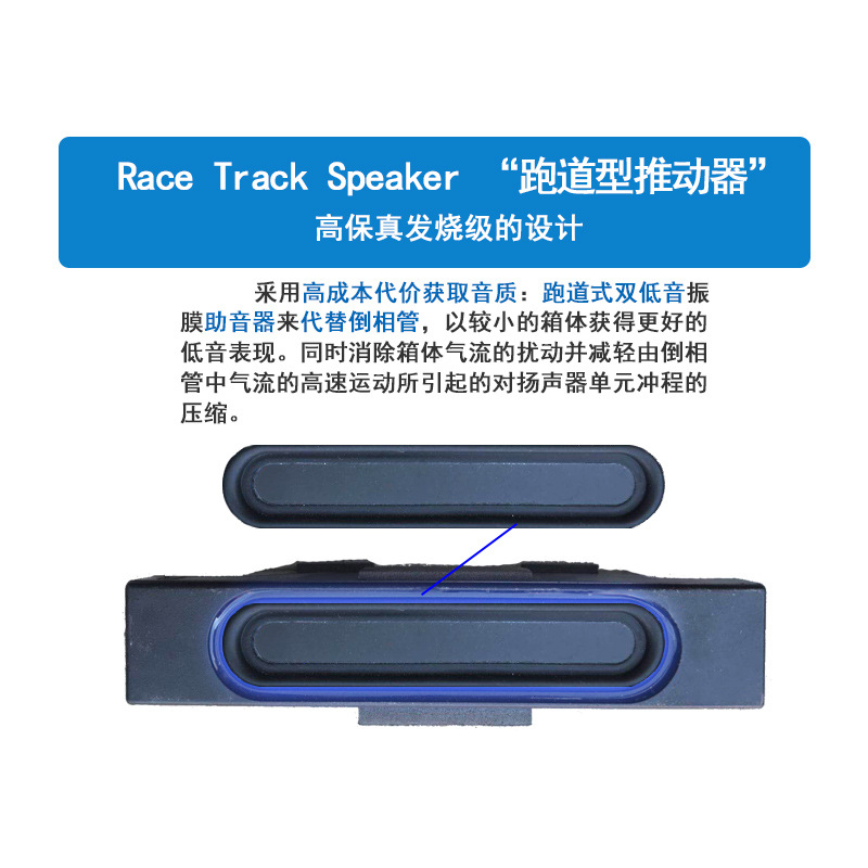 High Fidelity Runway Small Speaker Dual Bass Dim Fever Grade Speaker Passive Multimedia Small Speaker
