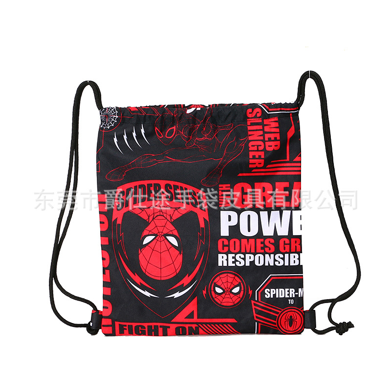 Рюкзак сdrawstring Spider-Man, полиэстер, карман для путешествий, стильный рюкзак