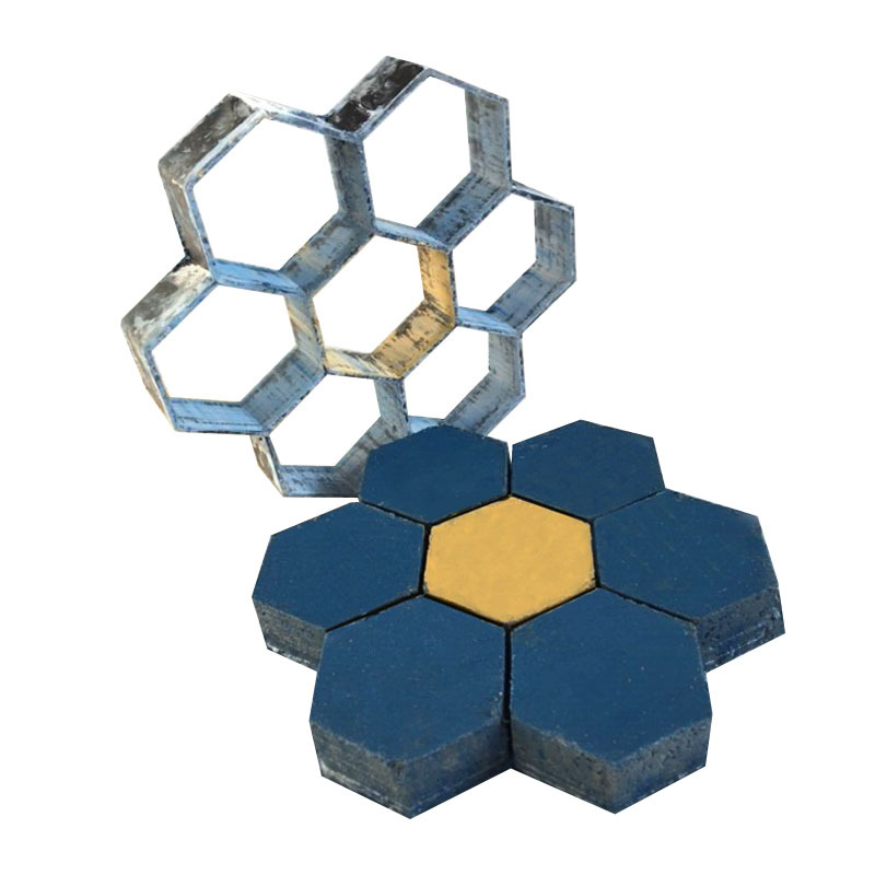 G Amazon new building paving mold hexagonal fancy cement mold honeycomb plastic floor mold wholesale