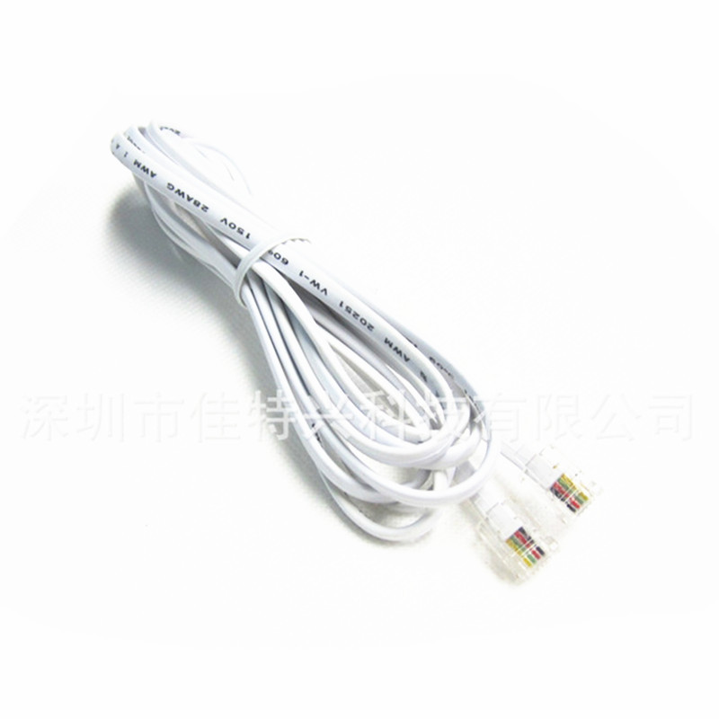 2 M 6P4C telephone line RJ11 telephone line flat telephone line