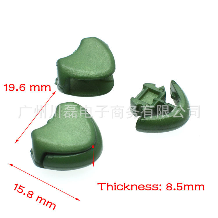 Factory direct color plastic pull tail clip plastic folding pull tail clip plastic rope tail clip webbing tail clip