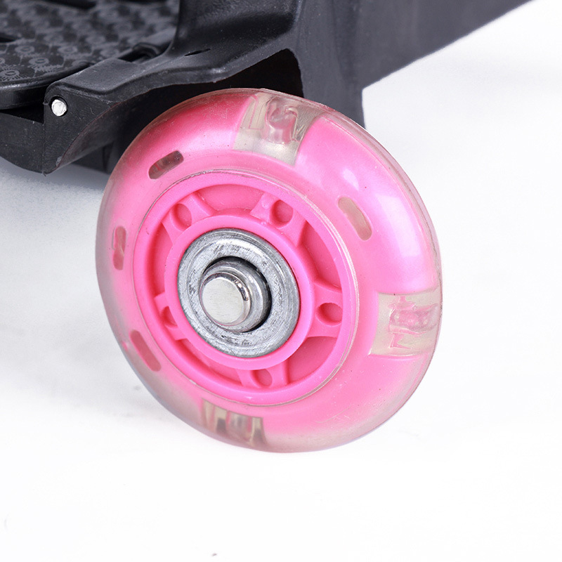 Customized luggage accessories aluminum alloy trolley case accessories Universal Children's schoolbag trolley flash wheel trolley rack