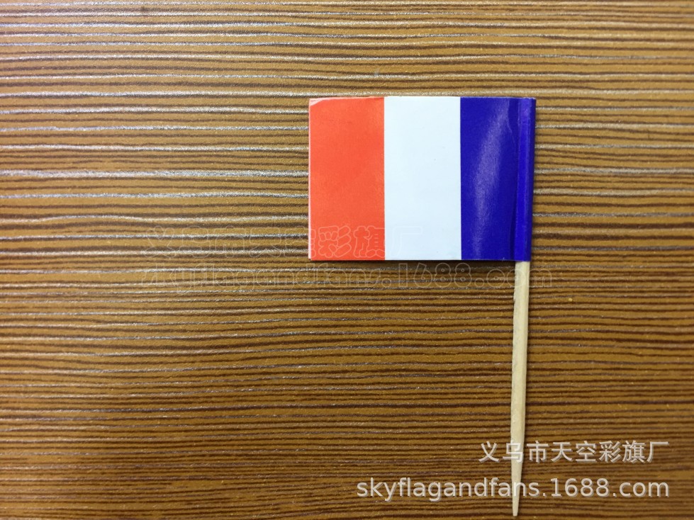 Флаг на зубочистке Франции, экологически чистый, для фруктового торта, стейка, пиццы, кастомный флаг на зубочистке в наличии