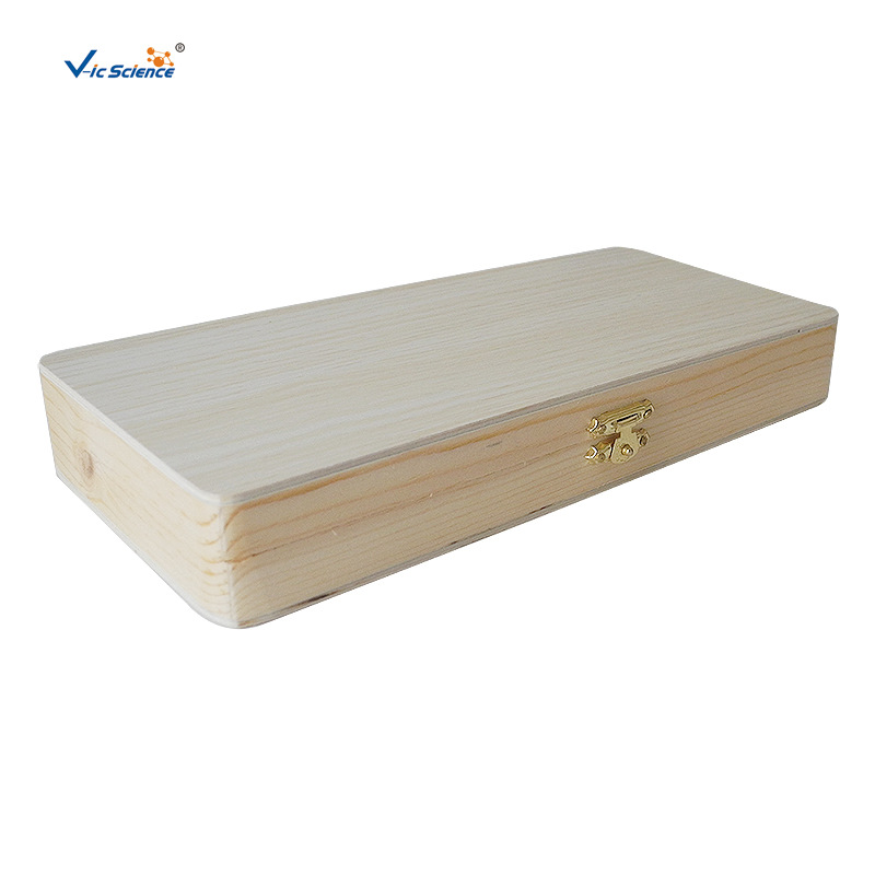 50-штук деревянная коробка для медицинских слайдов