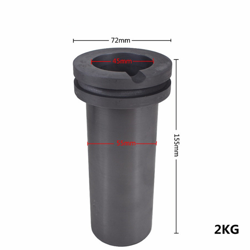 High Purity Graphite Crucible Small Smelting Furnace Special High Temperature Resistant Precious Metal Double Ring Smelting Crucible Precious Metal Smelting