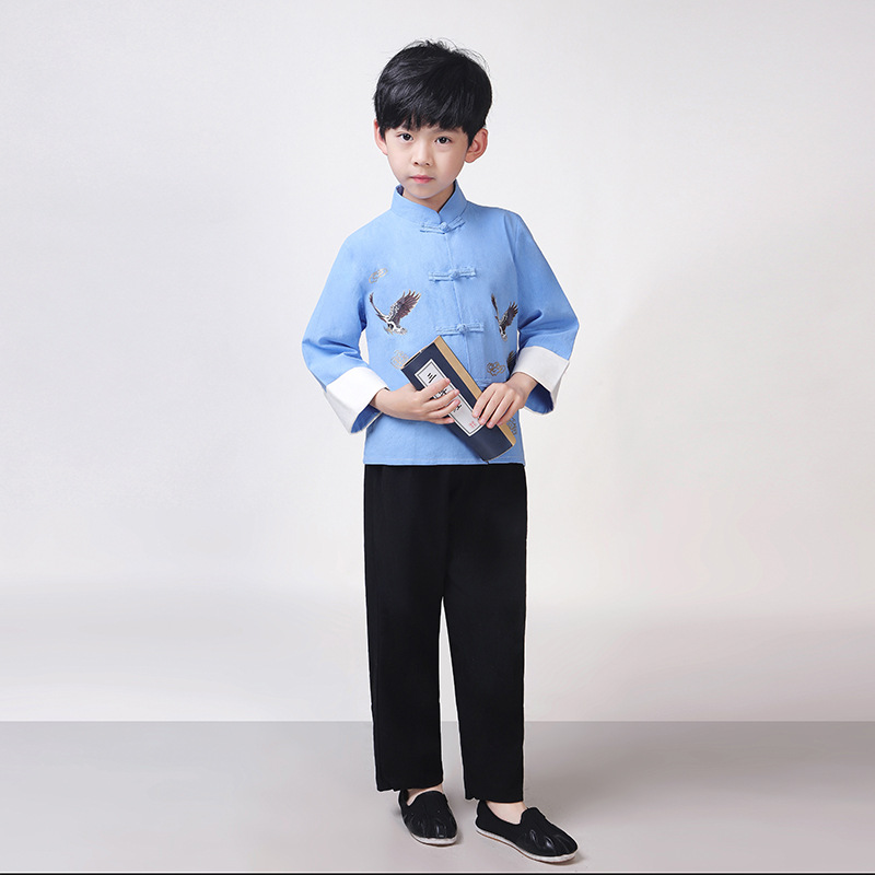 2021 Spring New Fashionable Boys' Republic of China Clothing Children's Performance Costume Chinese Style Special Children's Dress