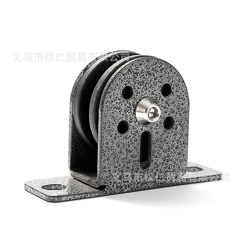 Silent Fixed Pulley Lifting Sky Wheel Ground Wheel Wire Rope Guide Wheel Steel Wheel Fixed Bearing Pulley Set