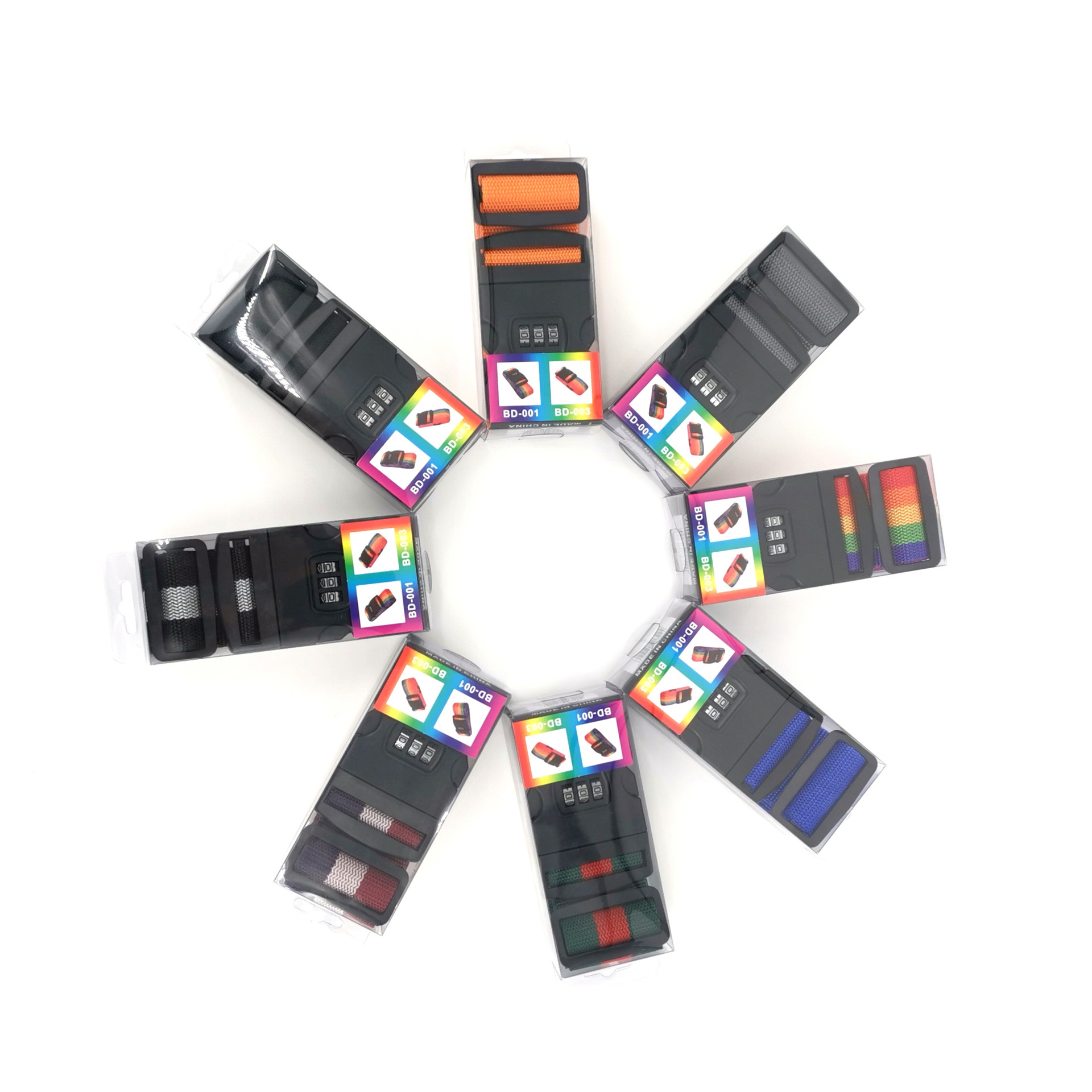 Прямой заводской коробочный ремень для багажа с паролем