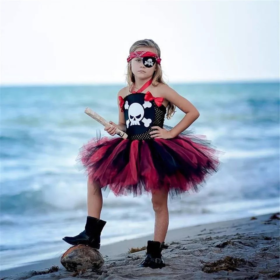 Foreign Trade Children's gauze skirt pirate TUTU skirt children's handmade skirt AliExpress children's clothing