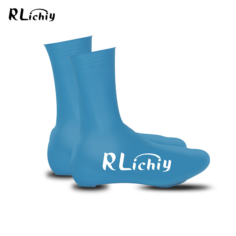 RLichiy Road Bike Lock Shoes Shoe Cover Colorful Waterproof Silicone Shoe Cover Windproof and Rainproof Warm Protective Cover