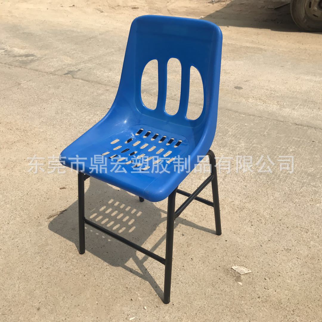 Anti-static Work Chair Plastic Adult Backrest Chair Reinforced Plastic Iron Foot Chair Stool Workshop Backrest Work Chair 45 High