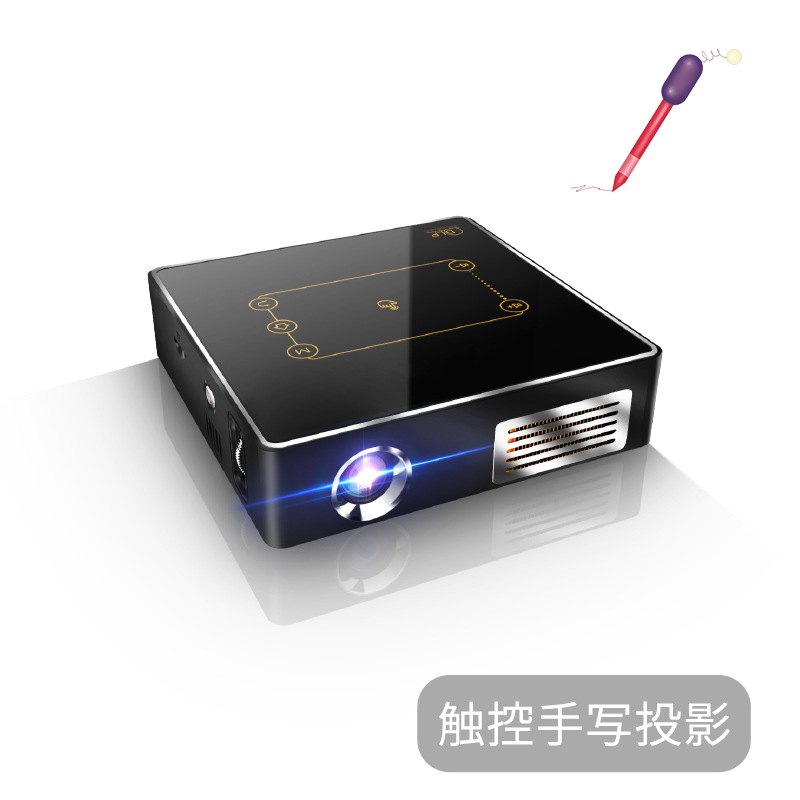 Прямые поставки с фабрики лазерный портативный мини проектор бизнес офис обучение домашний интеллектуальный HD сенсорный проектор