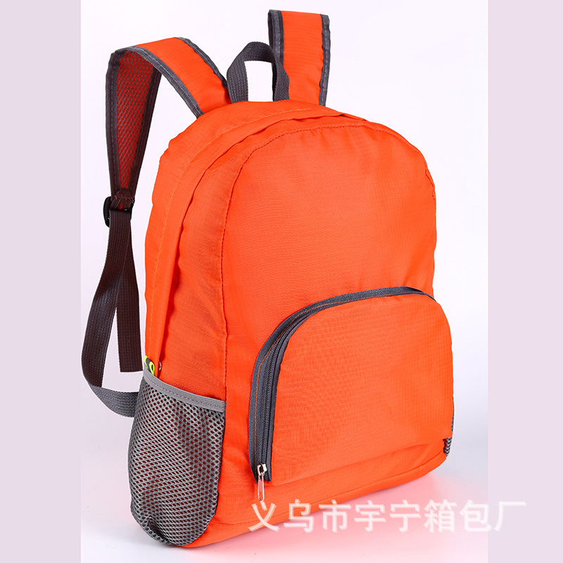 Foldable company outdoor travel bag skin bag men's and women's portable backpack backpack custom printed logo