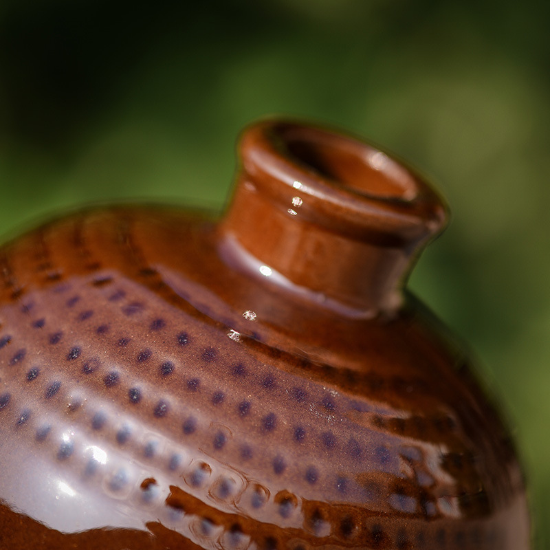 1 jin wine word bamboo woven red and yellow liquor yixing purple sand ceramic wine bottle wine jar