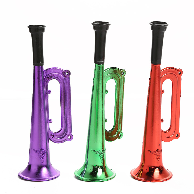 New Night Market Hot Selling Musical Instruments Toys Children's Small Plastic Colorful Horn Fans Cheering Horn