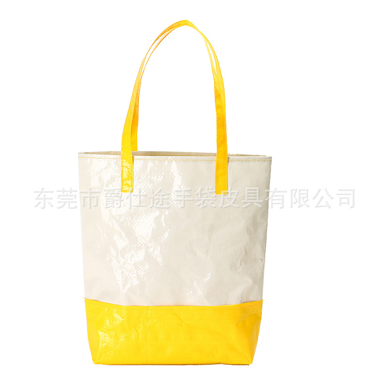 Экологически чистая сумка для покупок из ПЭ, модная сумка через плечо, универсальная сумка для покупок