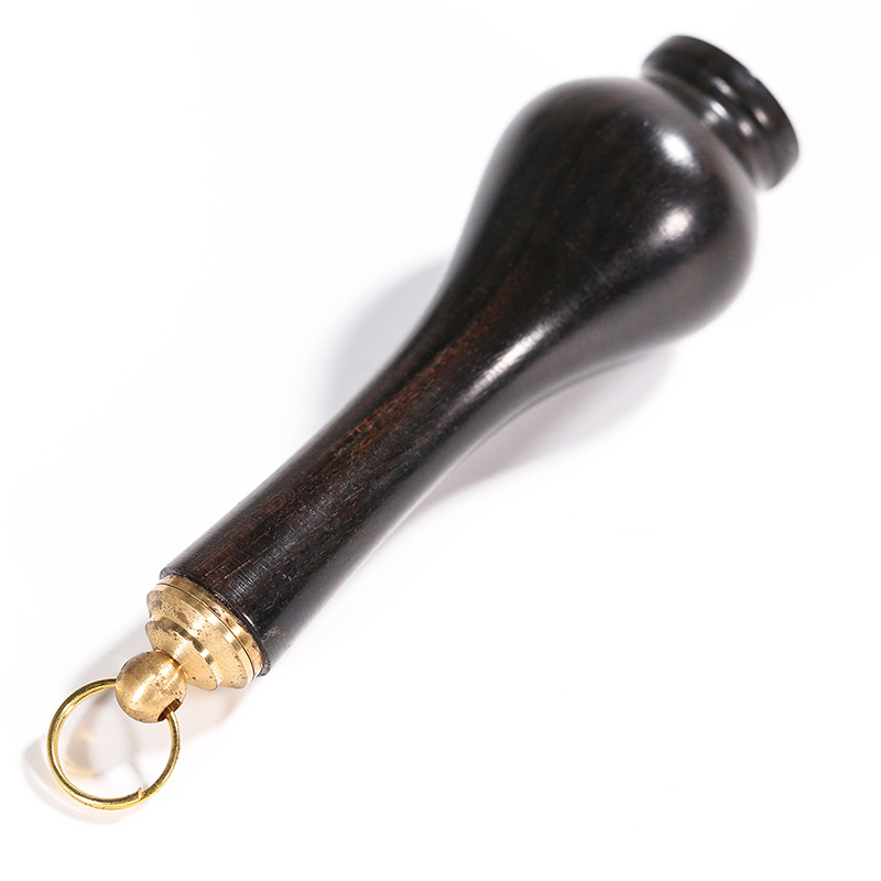 Purple Sandalwood Snuff Bottle Wooden Crafts Redwood Carving Handle Hanging Chinese Style Gifts