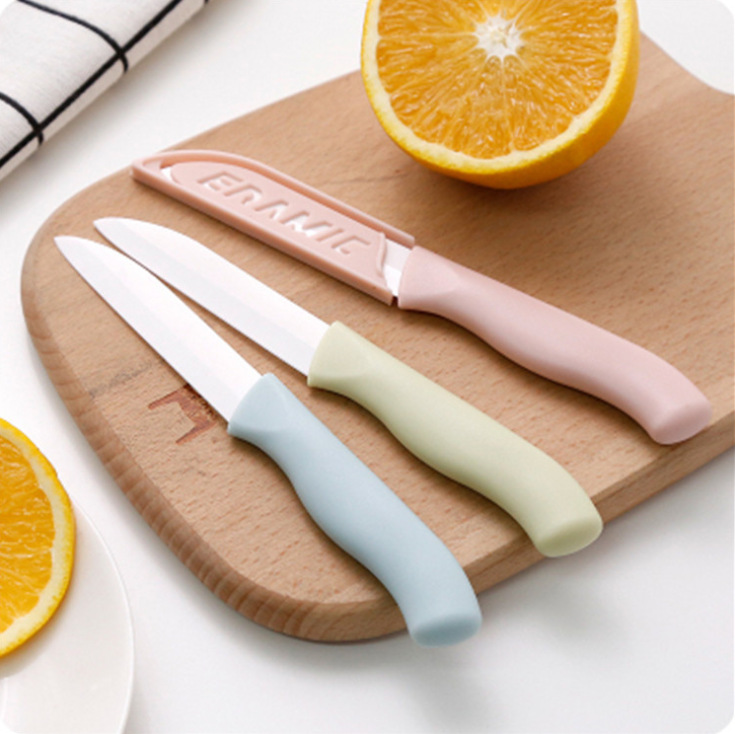 Керамический нож для фруктов, портативный кухонный нож, овощечистка