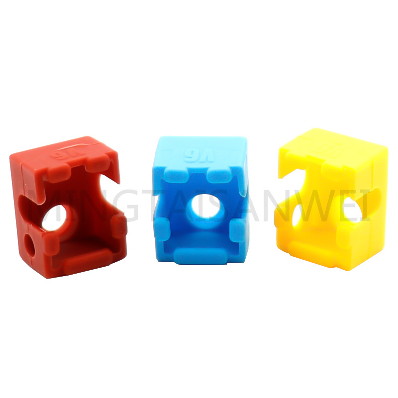 3D printer accessories E3D-V6 improved heating aluminum block silicone case high temperature resistant protective cover silicone 280 degrees