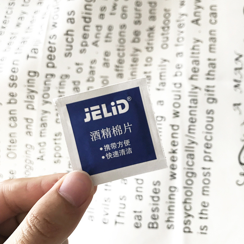 Одноразовые спиртовые дезинфицирующие сережки для ушей, очистка ювелирных изделий, влажные салфетки для мобильных телефонов, оптовая продажа ватных дисков