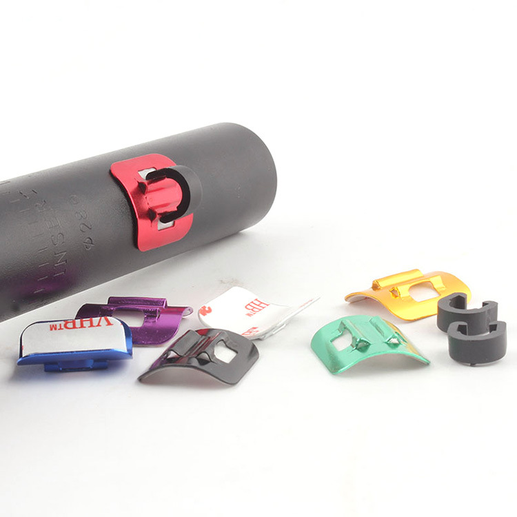 Bicycle C- type buckle threading device mountain bike pipe buckle aluminum alloy tubing fixed seat patch threading buckle