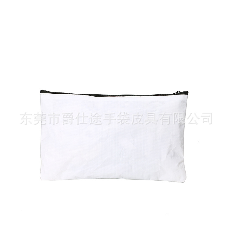 Корейская стильная универсальная сумка-клатч из ПЭ, белая водонепроницаемая сумка с застежкой