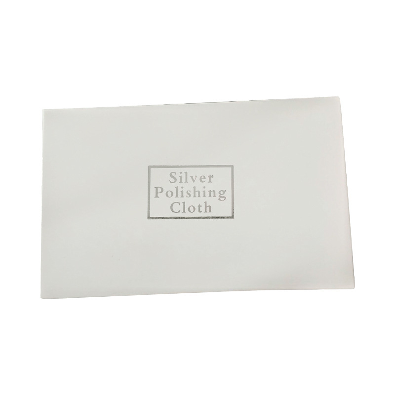 Rectangular silver cleaning cloth pure white carton 6.5 * 10cm can be customized size and color [300 free shipping]]