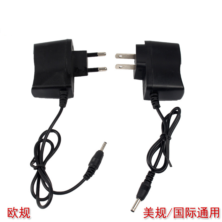 Strong light flashlight direct charge charger American standard European standard national standard 4.2V charging head 3.5mm round hole factory wholesale