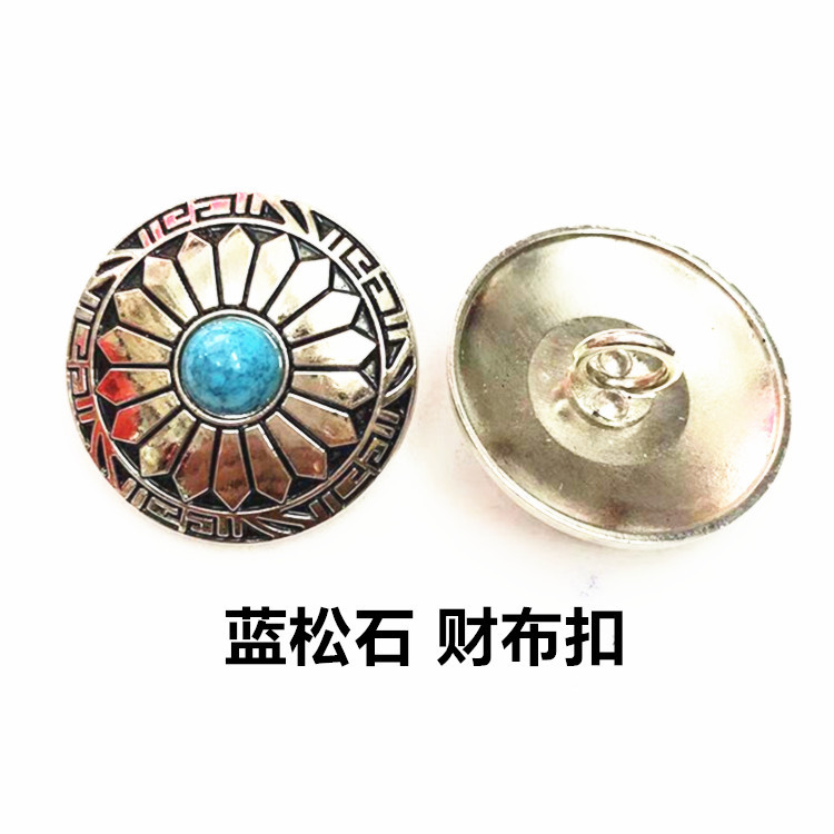 Sunflower Cloth Buckle US Dollar Buckle Coin Buckle Handmade DIY Leather Decorative Buckle Key Wallet Buckle Factory Outlet
