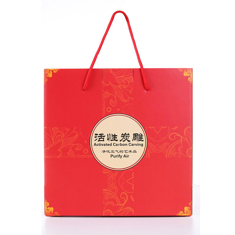 Innovative activated carbon carved disc gift box business matching exquisite packaging atmospheric packaging box multi-specification optional