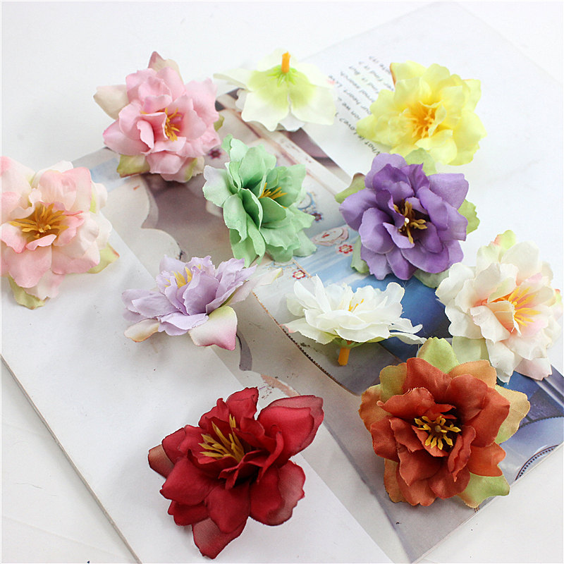 5.5cm wedding artificial flower fake flower decoration small wild rose flower silk flower DIY flower ball fairy flower arrangement arch flower head