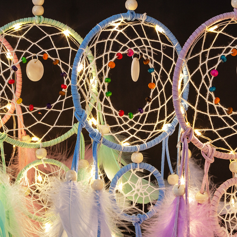 Sansheng III Dream Catcher Wind Bell Hanging Room Decoration Pendant Handmade Creative Gift