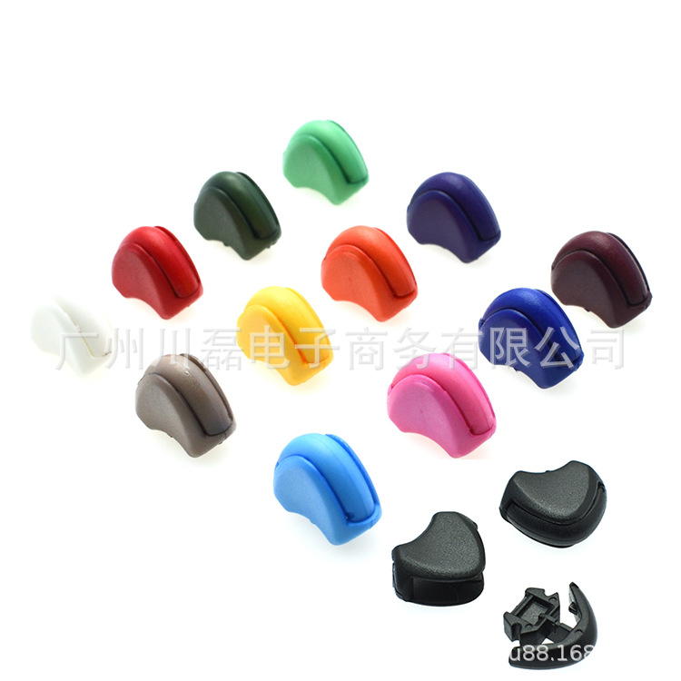 Factory direct color plastic pull tail clip plastic folding pull tail clip plastic rope tail clip webbing tail clip
