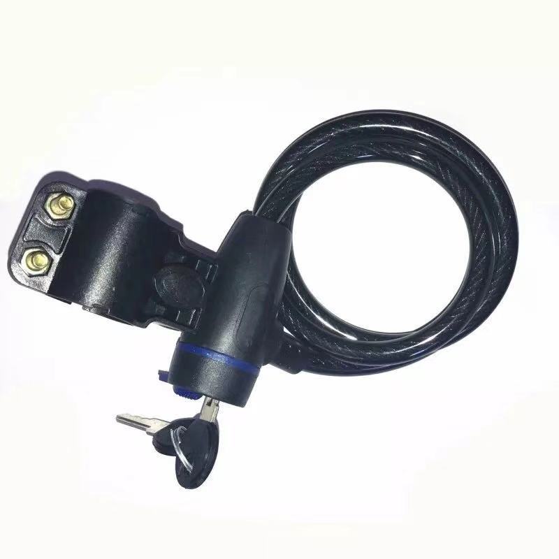 Mountain Bike Rim Key Lock Bicycle Anti-Theft Lock Bicycle Steel Cable Lock Hardware Tool Anti-Theft Lock Anti-Theft Upgrade