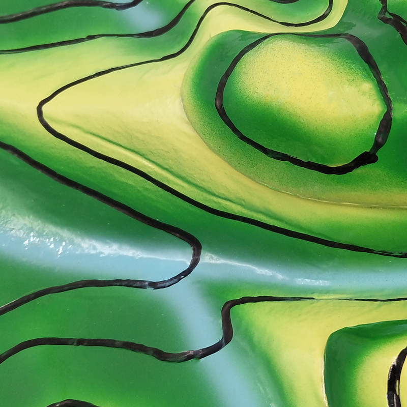 Contour topographic map interpretation model teaching instrument manufacturer J34015 geography teaching model